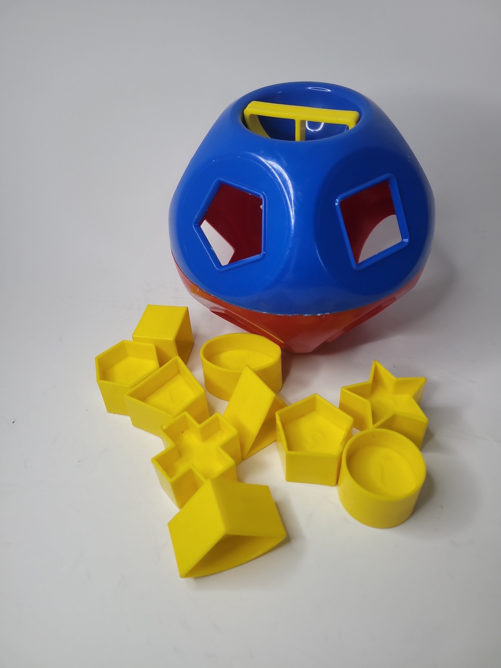 Vintage Tupperware SHAPE-O-BALL Classic Tupper Toys Shape Sorter Complete